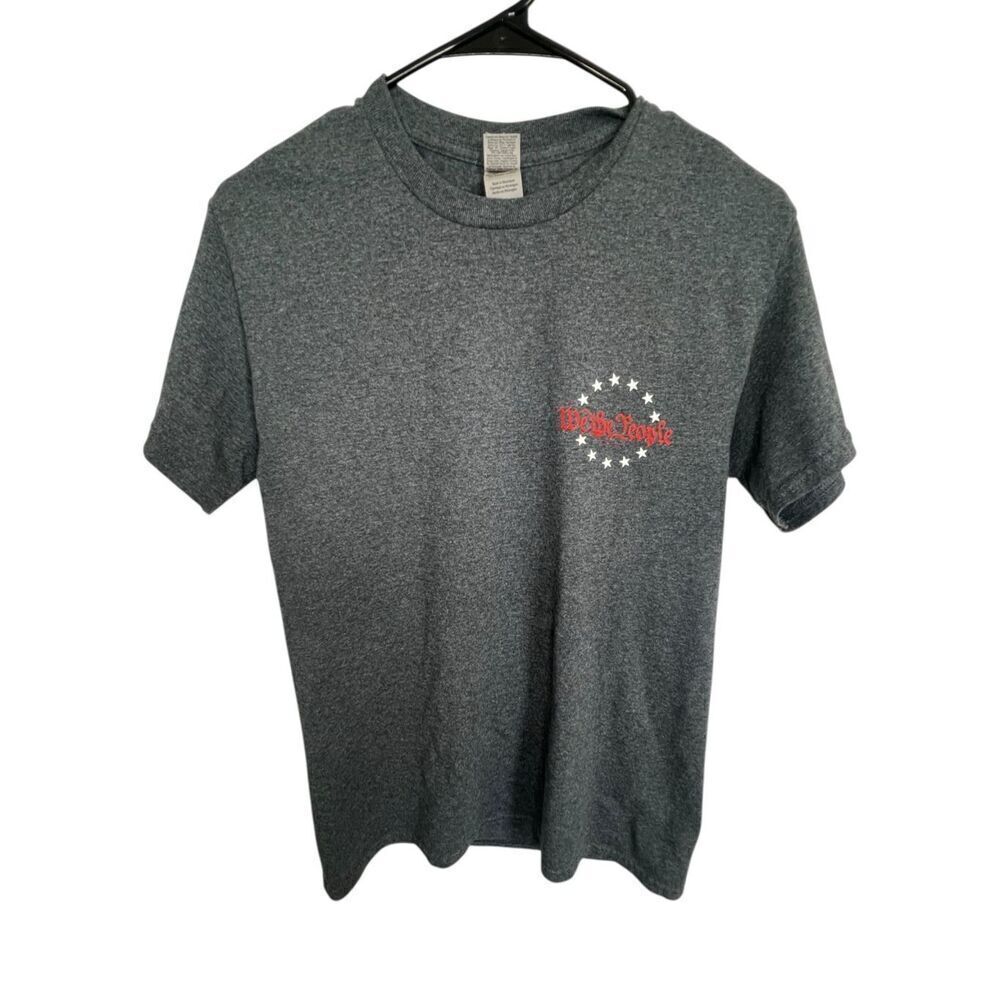 Gildan Grey Patriotic “We The People” Graphic Short Sleeve T-Shirt